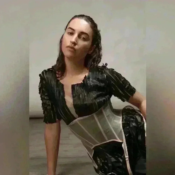 Sheer  Corset Garter Bets by Less Is Amor - Picture 5 of 6